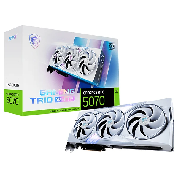 MSI GeForce RTX 5070 12G GAMING TRIO OC Blanc