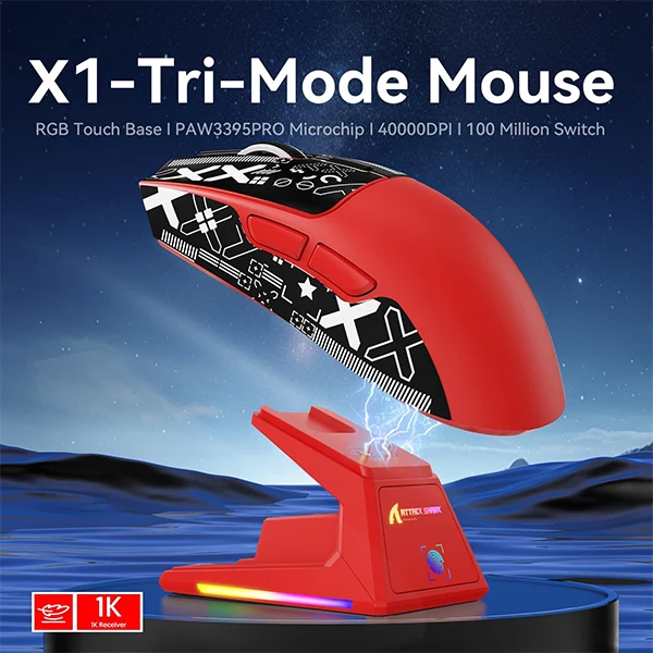 ATTACK SHARK X1 (Red&Tape)