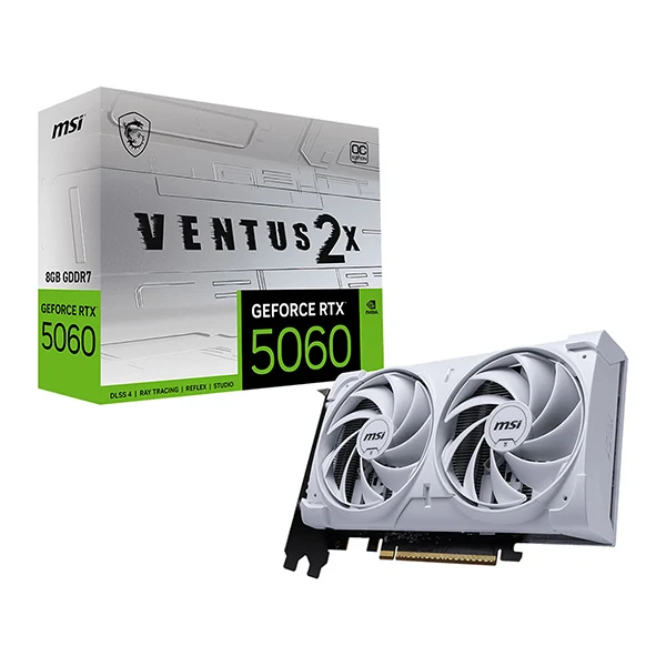 MSI GeForce RTX 5060 8G VENTUS 2X OC Blanc