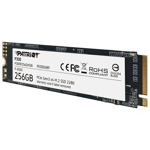 PATRIOT P300 256GB M.2 PCIE NVME SSD