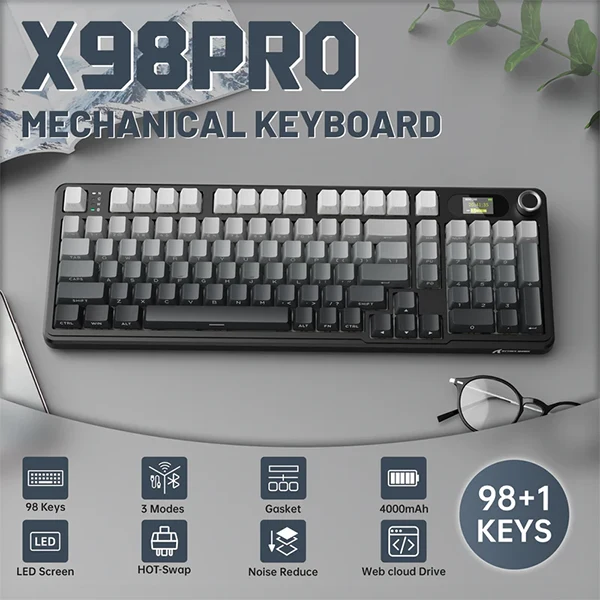 ATTACK SHARK X98Pro Moon night (Blueberry Switch)