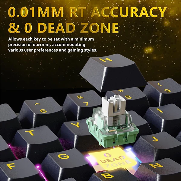 ATTACK SHARK X65 HE Starry Black (Magnetic Switch)