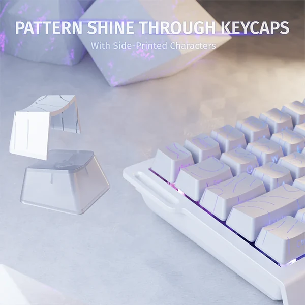 ATTACK SHARK X68 HE White Contour (Magnetic Switch)
