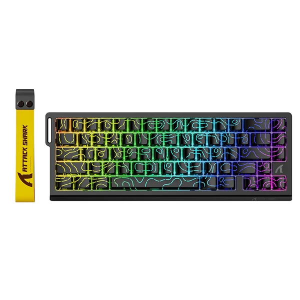 ATTACK SHARK X68 HE BLACK Contour (Magnetic Switch)