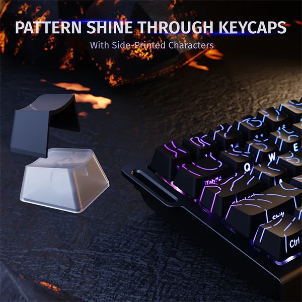 ATTACK SHARK X68 HE BLACK Contour (Magnetic Switch)