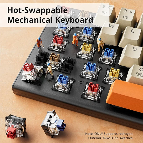 Redragon K633 60% Wired Mechanical Keyboard