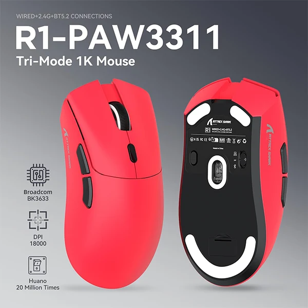 ATTACK SHARK R1 (Rouge)