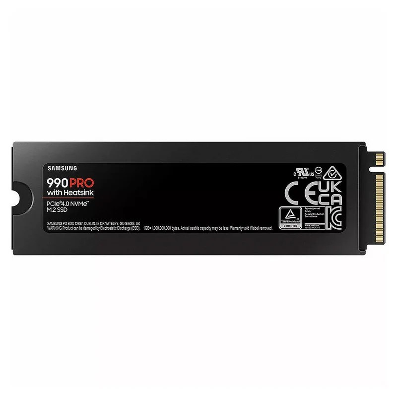 Samsung SSD 990 PRO M.2 PCIe NVMe 4TB avec dissipateur (Sans emballage)