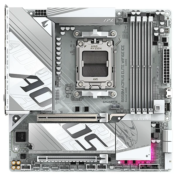 Gigabyte B850M AORUS ELITE WIFI6E ICE