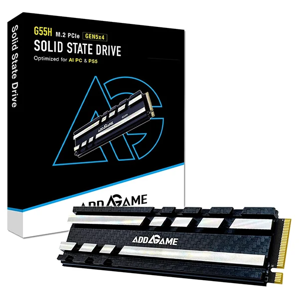 Addlink G55H 1TB SSD M.2 2280 PCIe GEN5X4 NVMe Avec Heatsink