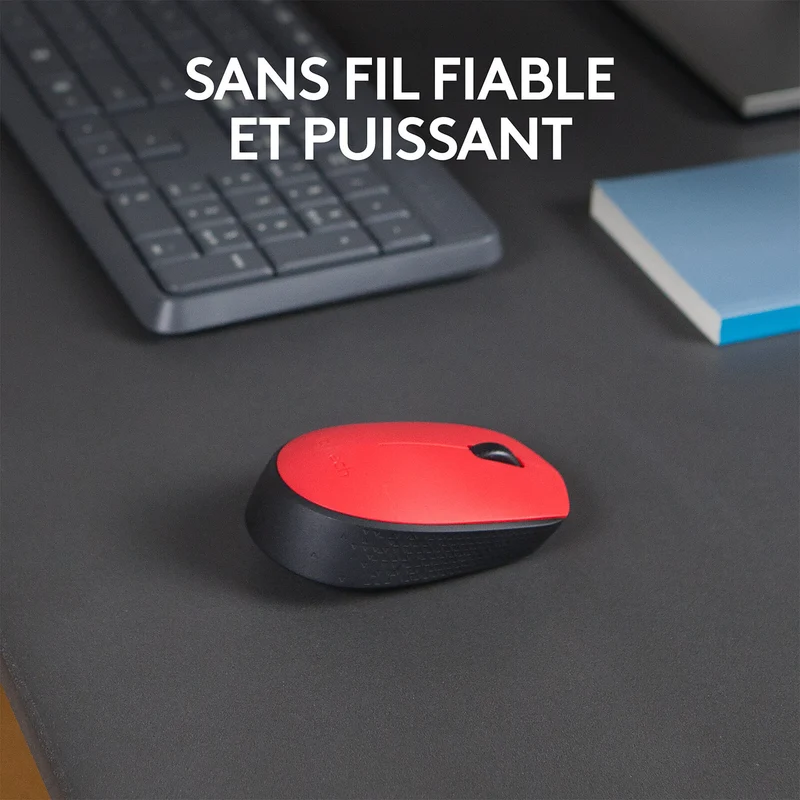 Logitech M171 Wireless Mouse (Red)
