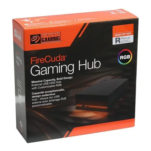 Disco Duro Externo Seagate FireCuda Gaming Hub 8TB USB 3.2
