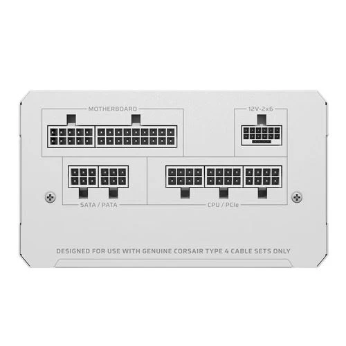 Fuente de Poder Corsair RM850e - 850W - Cybenetics Platinum - Full Modular - ATX (Blanca)