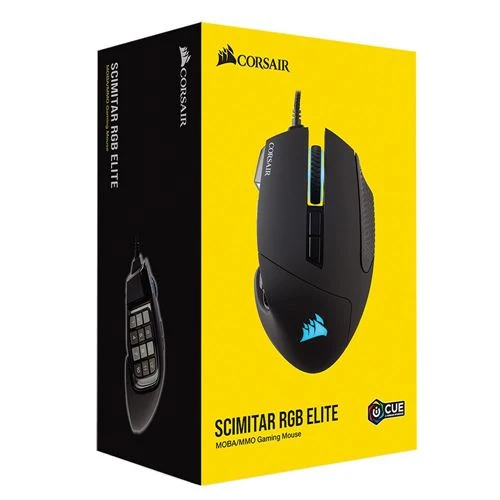 Mouse Corsair SCIMITAR RGB ELITE Gaming Negro