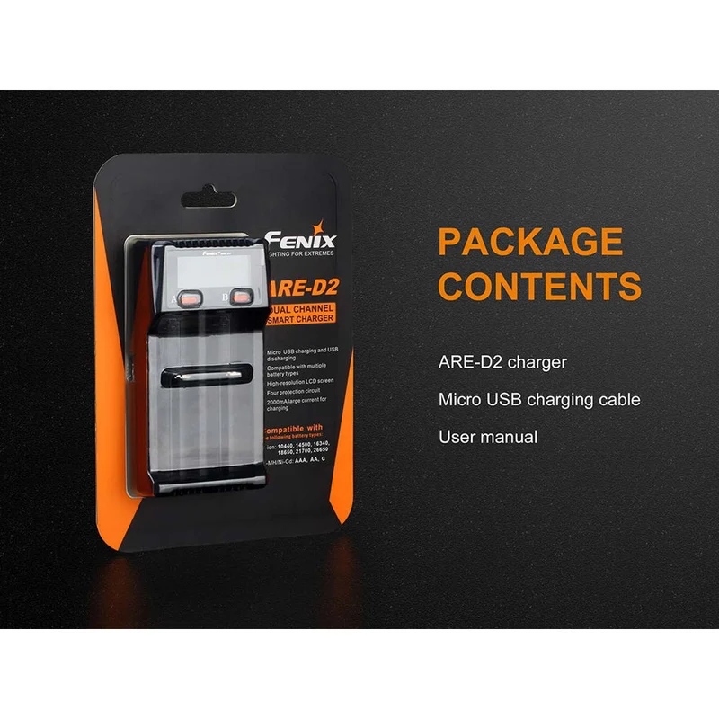 Cargador Fenix Flashlight ARE-D2