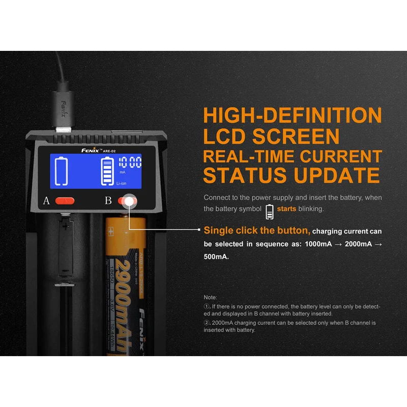 Cargador Fenix Flashlight ARE-D2