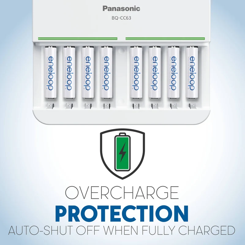 Cargador Panasonic eneloop recargables Ni-MH con (8 AAA )