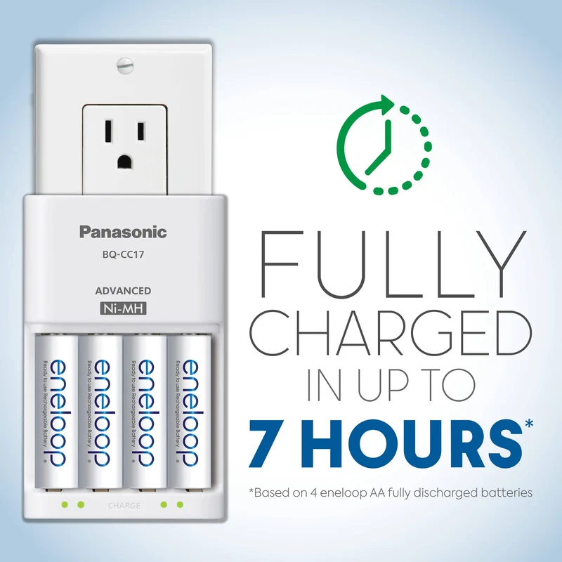 Cargador Panasonic eneloop Kit con 4-Pack AAA Ni-MH