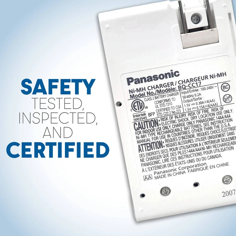 Cargador Panasonic eneloop Kit con 4-Pack AAA Ni-MH