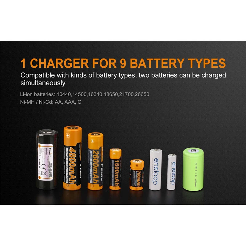 Cargador Fenix Flashlight ARE-A2