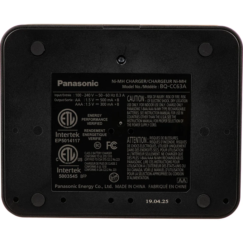 Cargador Panasonic eneloop pro recargables Ni-MH con (8 AAA )