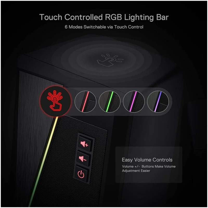 Redragon GS520 Anvil RGB Desktop Speakers 2.0