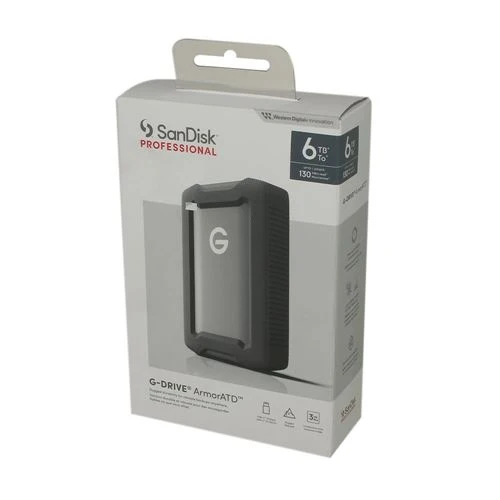 Disco Duro Externo WD G-DRIVE ArmorATD 6TB USB-C