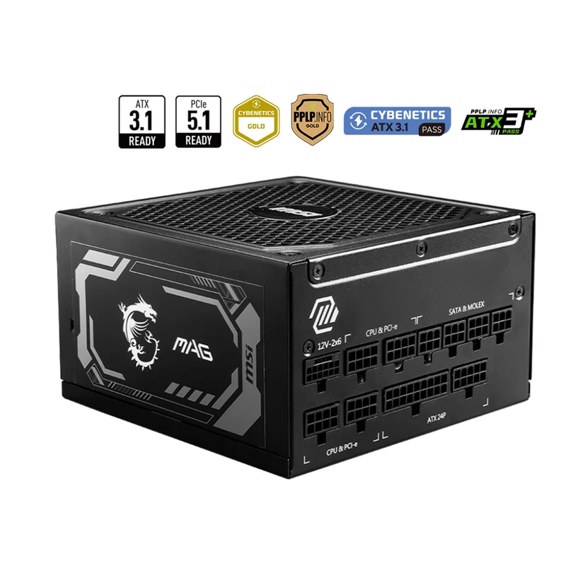 MSI MAG A1000GL PCIE5 80PLUS Gold 1000W