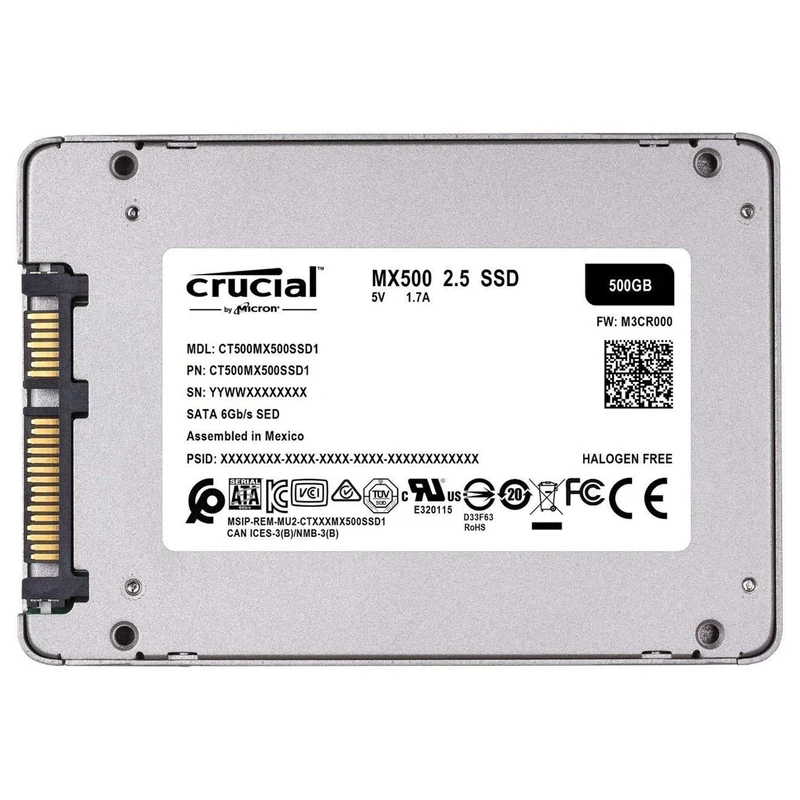 Crucial MX500 2.5" SSD 500GB