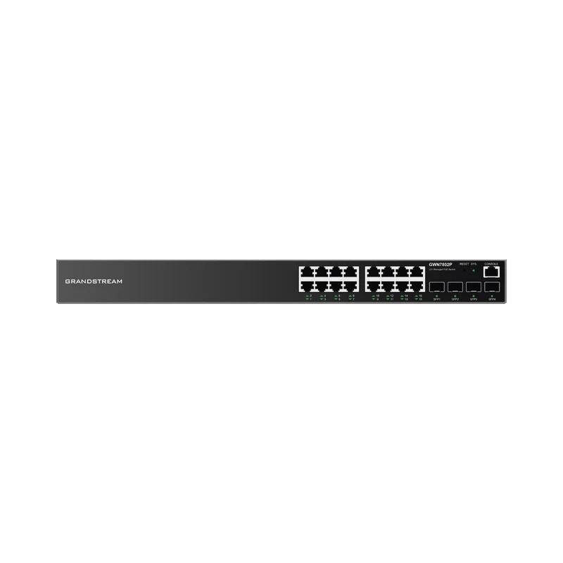 Switch Grandstream GWN7802P 16 Puertos PoE+ Gigabit