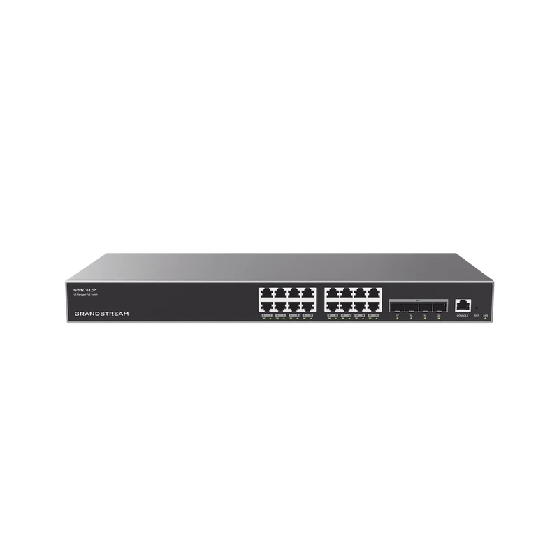 Switch Grandstream GWN7812P 16 Puertos PoE+ Gigabit