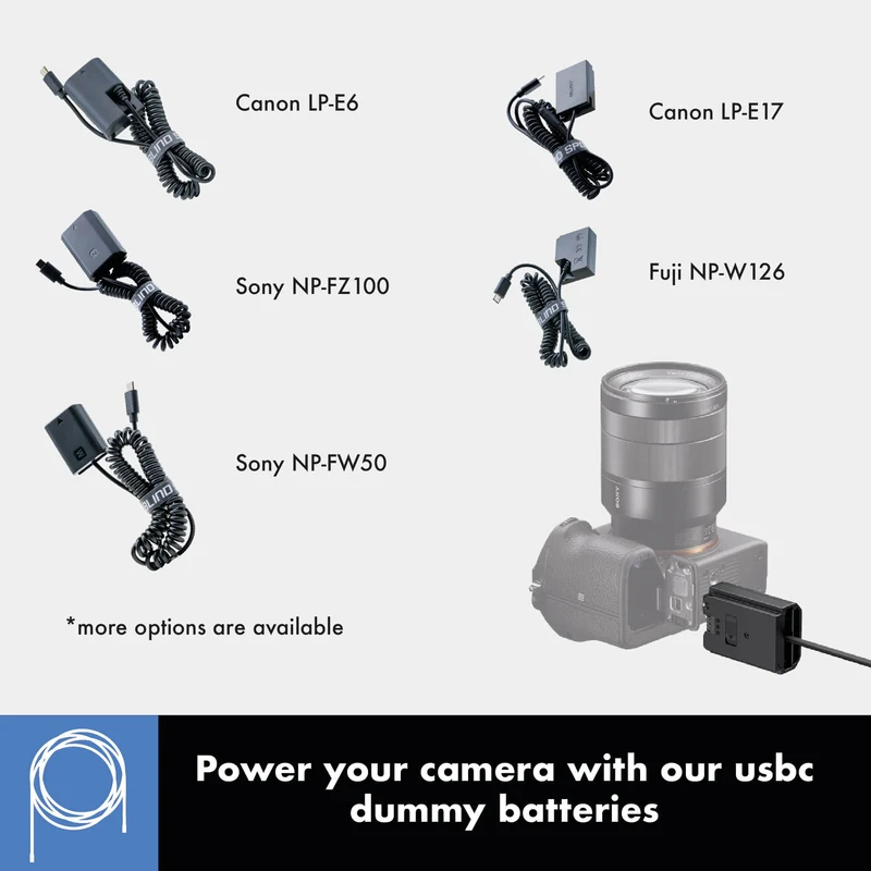 Adaptador de Corriente Blind Spot Gear USB-C to Canon LP-E6 Adapter
