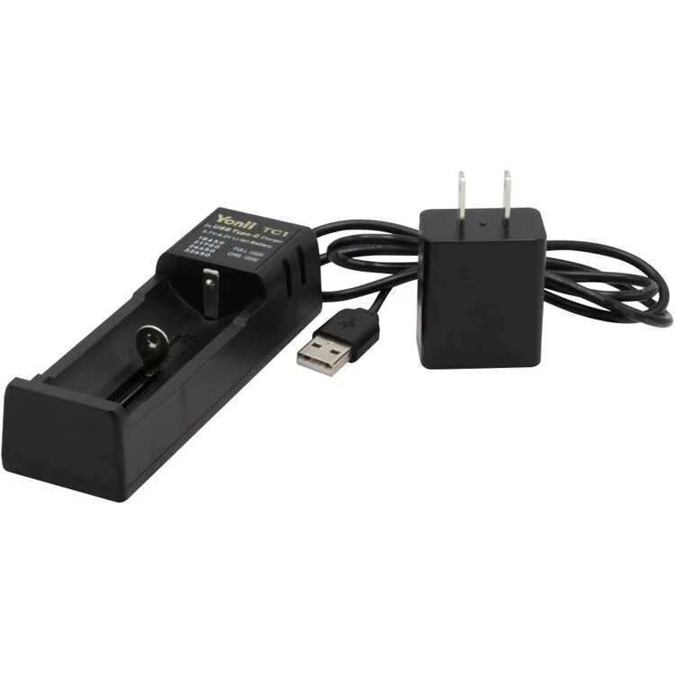Cargador Bigblue One-Bay USB para 18650, 26650, o 32650