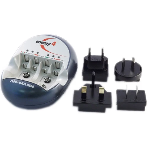 Cargador Ansmann Energy 4 Universal para AA, AAA, o 9V NiMH y NiCd