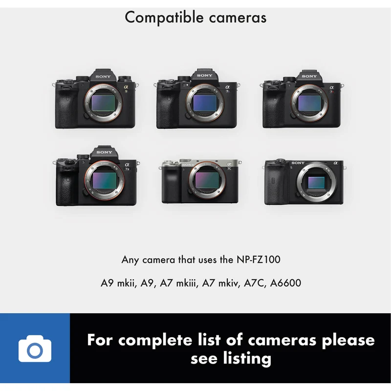 Adaptador de Corriente Blind Spot Gear USB-C to Sony NP-FZ100 Adapter