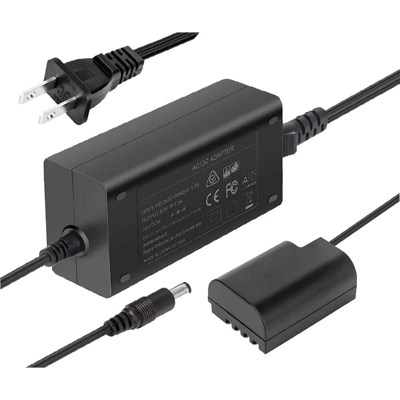 Adaptador de Corriente Power2000 AC-DCC12 / Kit para Panasonic DMW-BLF19
