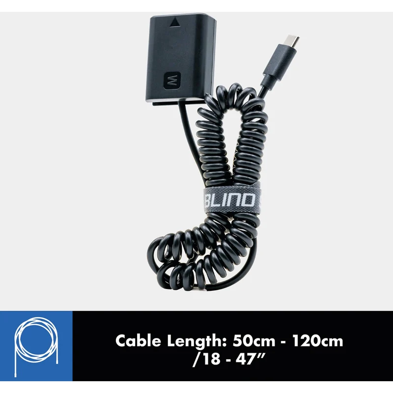 Adaptador de Corriente Blind Spot Gear USB-C to Sony NP-FW50 Adapter
