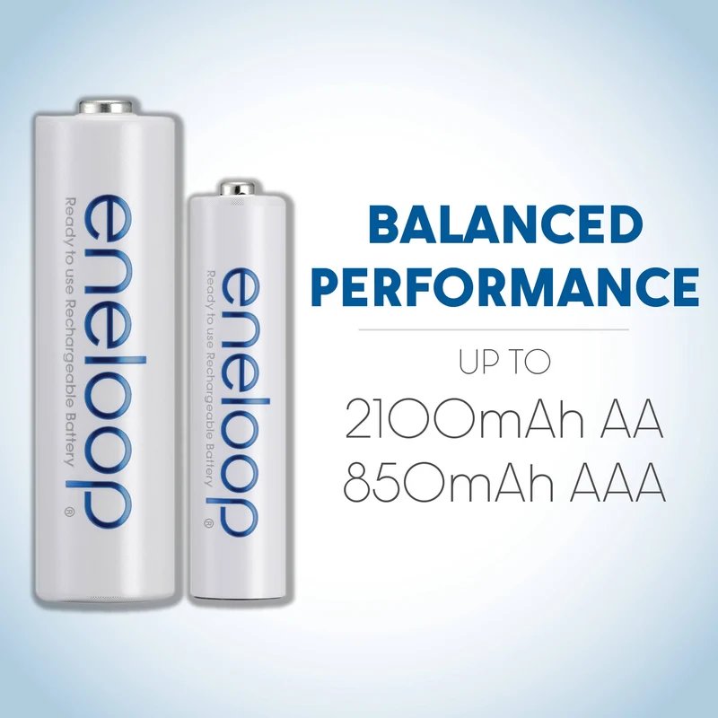 Cargador Panasonic Four Position eneloop Mobile Boost Kit con (AA, 4-Pack)