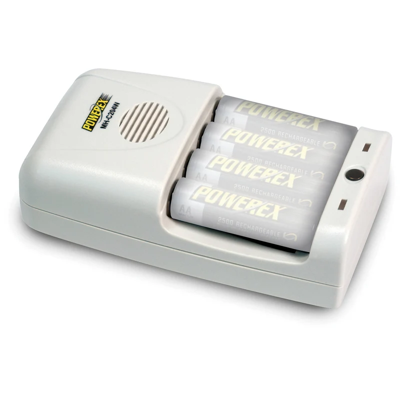 Cargador Powerex MH-C204W 1-Hour Worldwide Travel Conditioning para AA / AAA NiMH