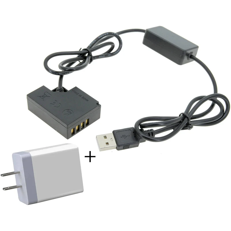 Adaptador de Corriente GyroVu USB to FUJIFILM NP-W126 Dummy Intelligent Cable con 3.1A Power Supply (40")