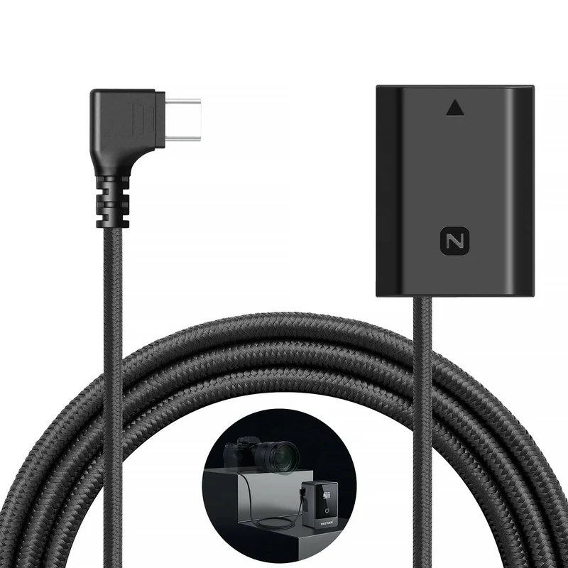 Adaptador de Corriente Neewer USB-C to NP-FZ100 Dummy (2.3')
