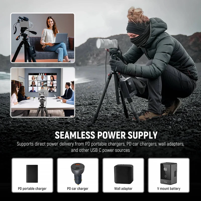 Adaptador de Corriente Neewer USB-C to NP-FZ100 Dummy (2.3')
