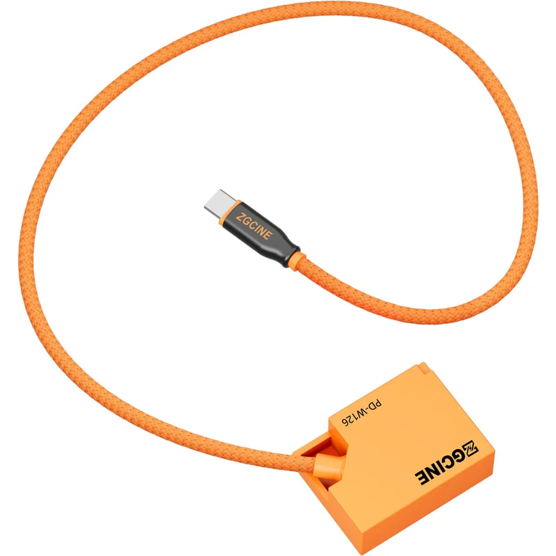 Adaptador de Corriente ZGCINE PD-W126 USB-C to NP-W126 Braided Dummy Cable (23.6")