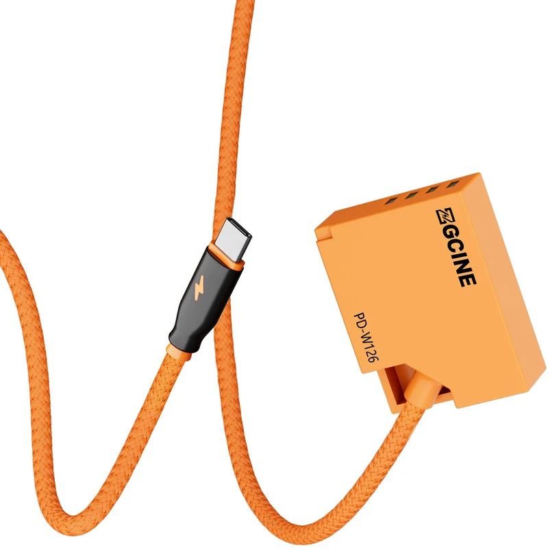 Adaptador de Corriente ZGCINE PD-W126 USB-C to NP-W126 Braided Dummy Cable (23.6")