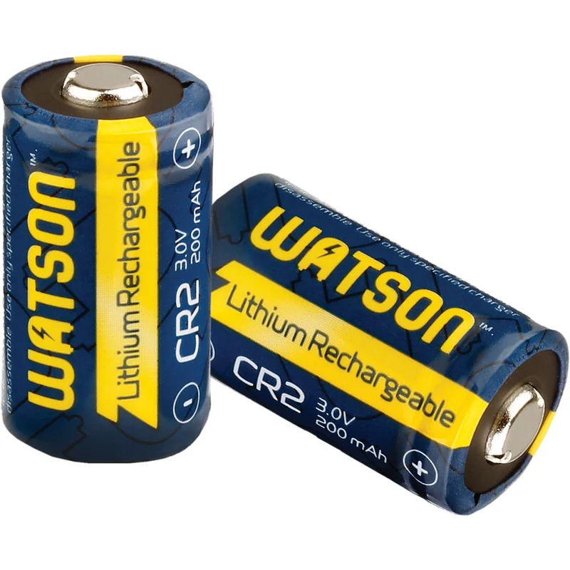 Cargador Watson Dual rápido para 3V CR123A y CR2 Lithium con 2 CR2