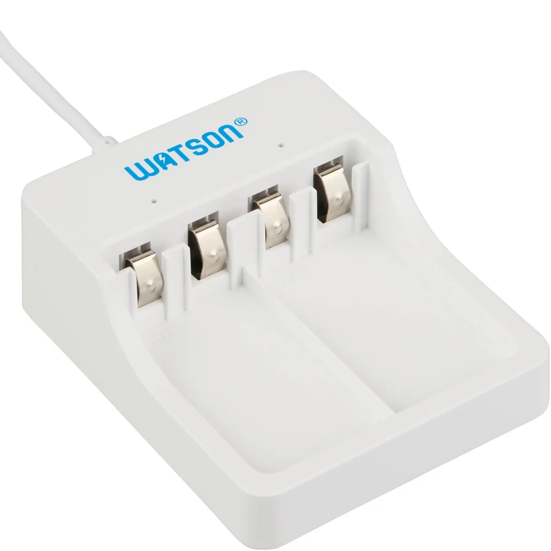 Cargador Watson 2 bahías USB-C para 9V recargables