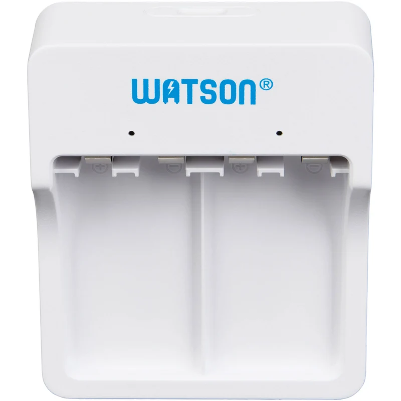 Cargador Watson 2 bahías USB-C para 9V recargables