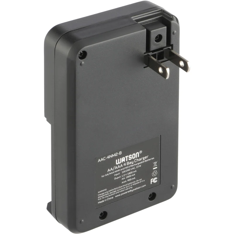 Cargador Watson 4 bahías para AA/AAA NiMH