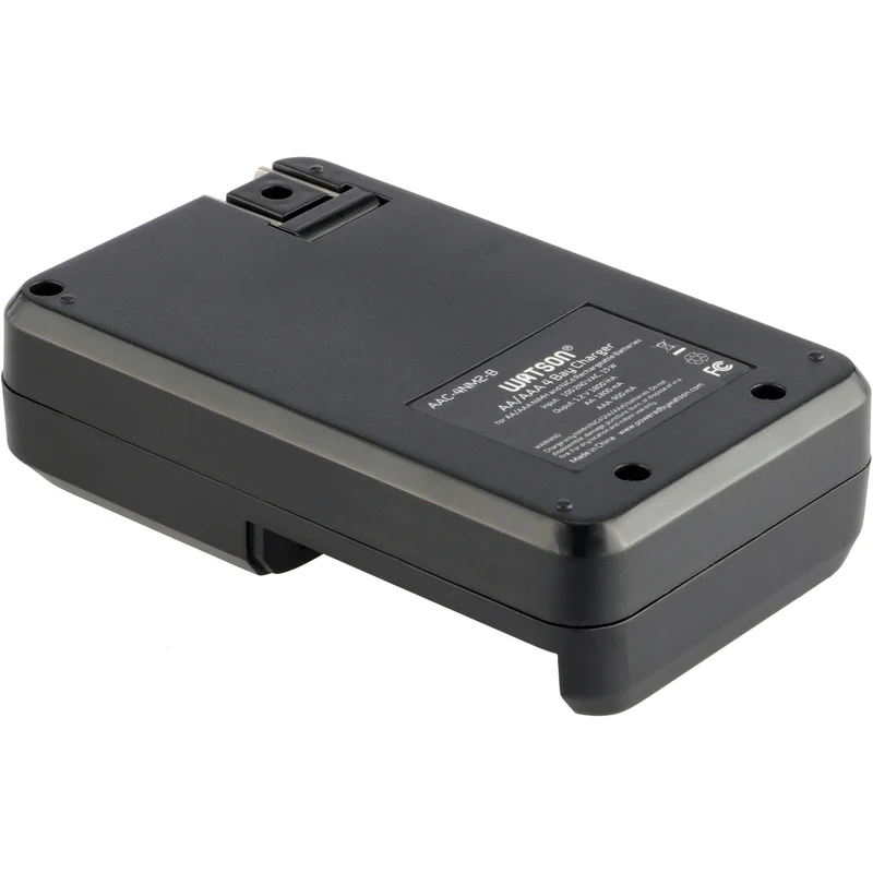 Cargador Watson 4 bahías para AA/AAA con 4-Pack AA NiMH recargables