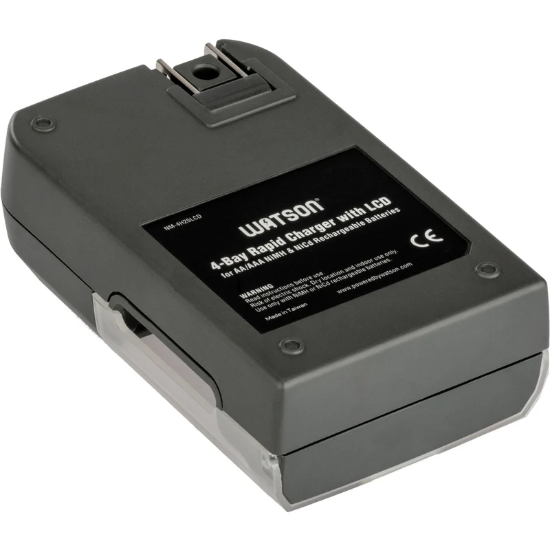 Cargador Watson 4 bahías rápido con LCD y 4 AA NiMH (2500mAh)